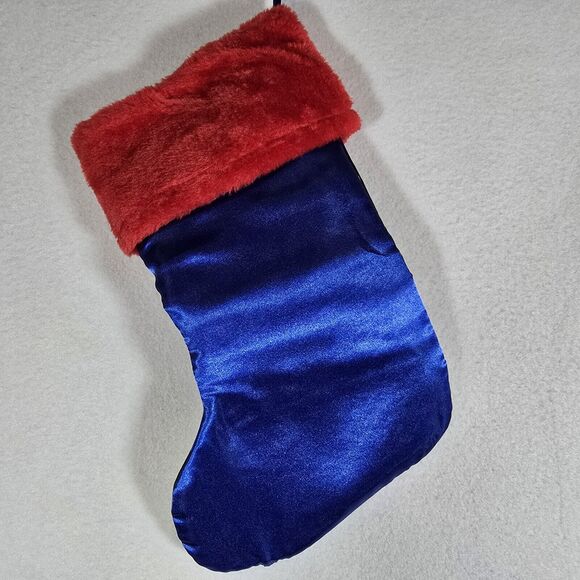 Marvel Spider-Man Kids Christmas Stocking Blue Red Silky 15” X 8” By Ruz NWT - Picture 4 of 5